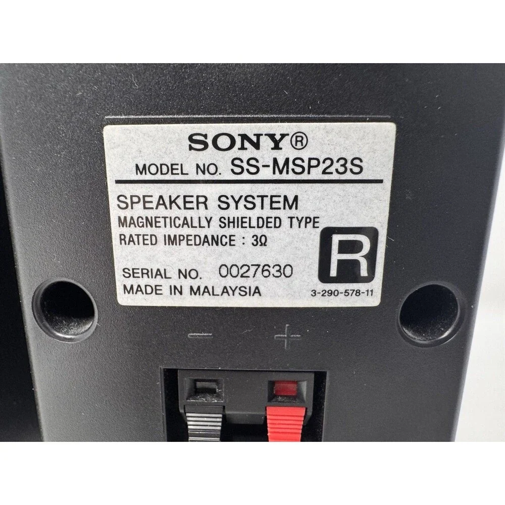 Sony SS-MSP23S Surround Sound Speakers Pair Black